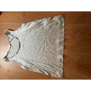 REISS Silk Sage Green Sleeveless Tank Top size Medium